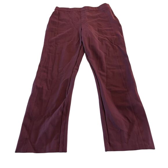 Spanx The Perfect Pant Ponte Slim Straight Leg in Chianti size XL Tall - Picture 3 of 12